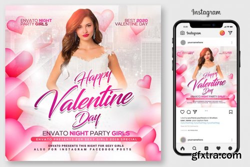 CreativeMarket - 10 Valentines Day Flyers Bundle 4547928