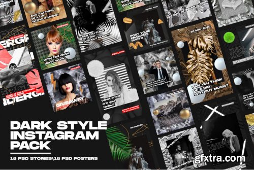 Dark Style Instagram Pack