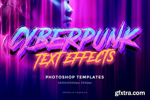 CreativeMarket - Cyberpunk 80s Text Effects 4557425