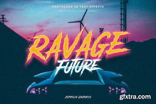 CreativeMarket - Cyberpunk 80s Text Effects 4557425