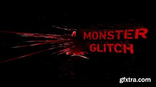 Videohive Monster Glitch Logo Reveal 23460230