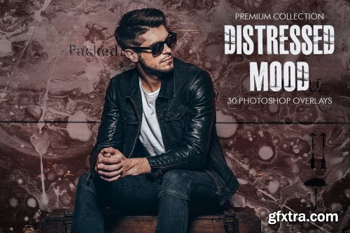 CreativeMarket - Distressed Mood Photoshop Overlays 3812171