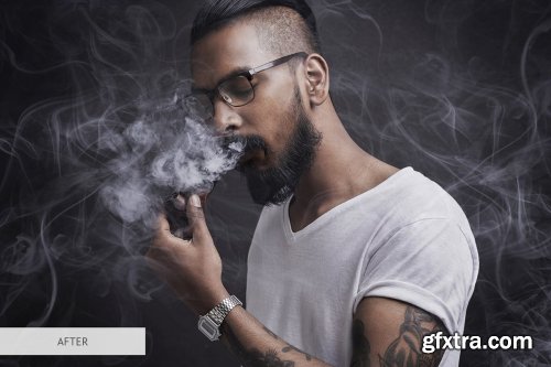 CreativeMarket - Smoke effect Photoshop Overlays 3704642