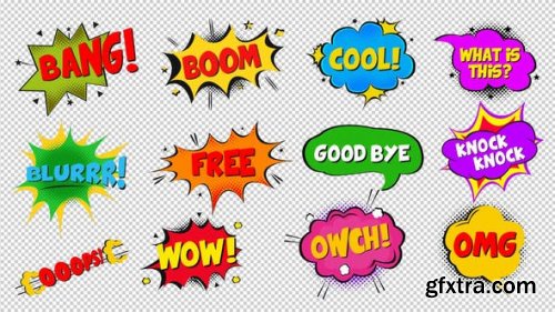 Videohive Modern Comic Bubbles 25119182