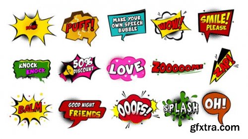 Videohive Comic Speech Bubbles 22476273