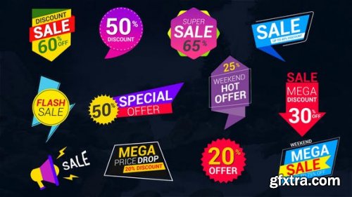 Videohive Sale Lables & Badges 24321838