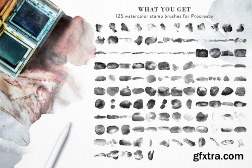 CreativeMarket - All Procreate Stamp Brushes Bundle 4515227