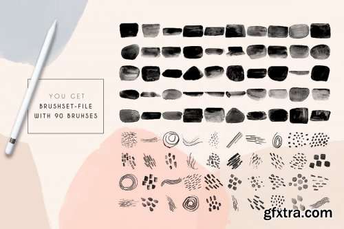 CreativeMarket - All Procreate Stamp Brushes Bundle 4515227