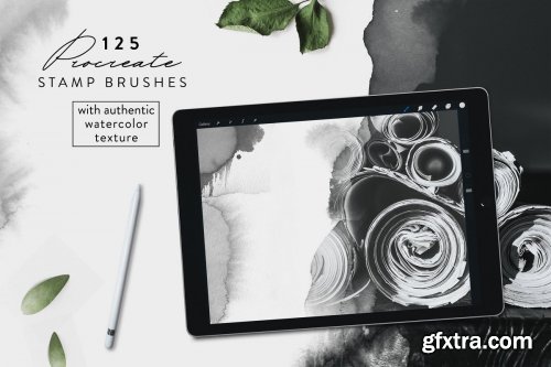 CreativeMarket - All Procreate Stamp Brushes Bundle 4515227