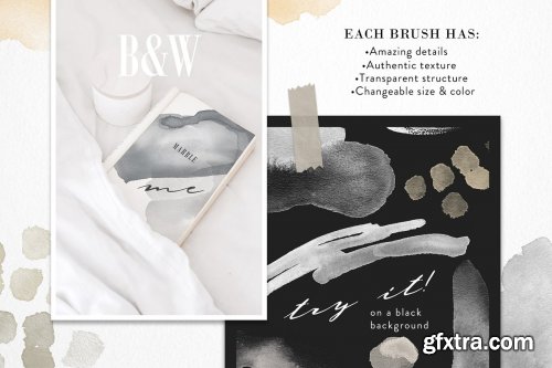 CreativeMarket - All Procreate Stamp Brushes Bundle 4515227