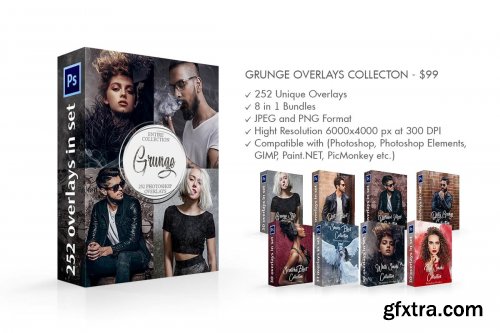 CreativeMarket - Grunge Overlays Collection 4367017