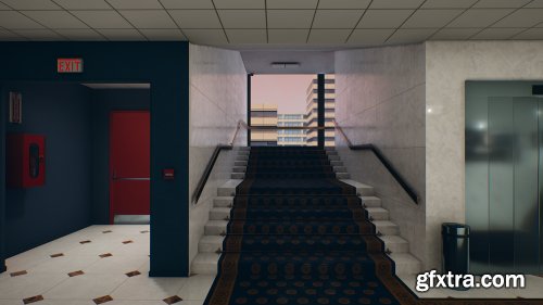 QA Office and Security Room UE4