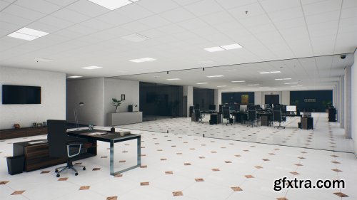 QA Office and Security Room UE4