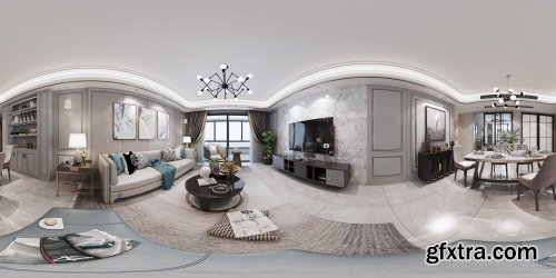 360 Interior Design Livingroom / Diningroom 05