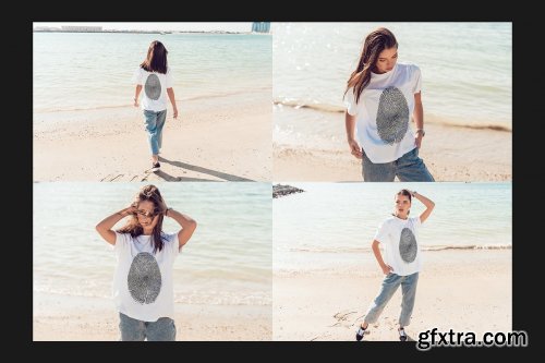 CreativeMarket - Dubai T-Shirt Mock-Up Set 4413519