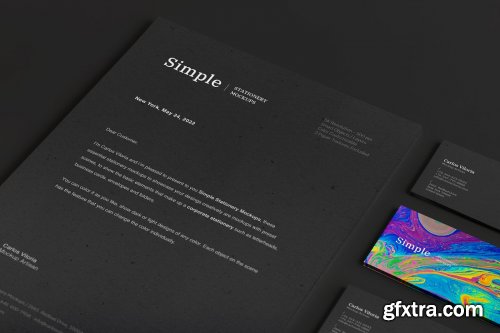 CreativeMarket - A4 and Business Cards Mockup 03 3808718