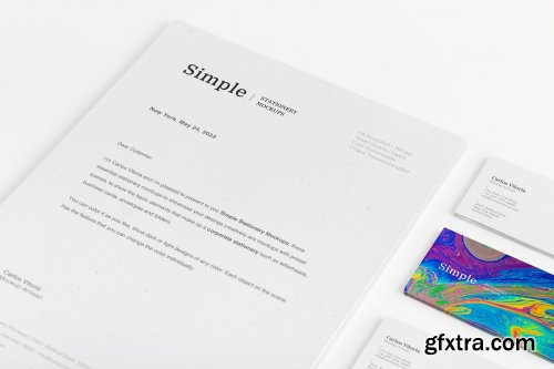 CreativeMarket - A4 and Business Cards Mockup 03 3808718