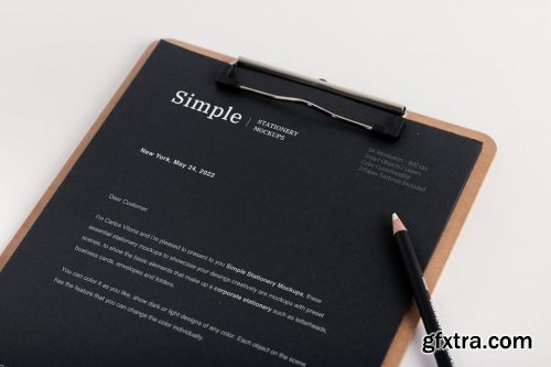 CreativeMarket - A4 Clipboard Mockup 4493075