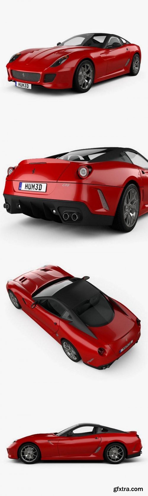 Ferrari 599 GTO 2011 3D Model