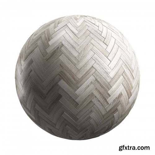 Grey Herringbone Wood Parquet PBR Texture