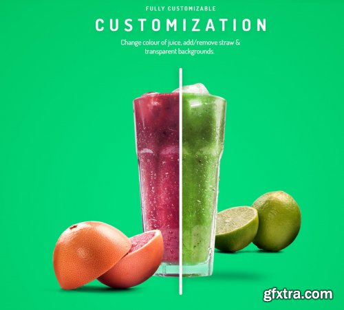 CreativeMarket - Organic Juice Premium Hero Templates 4539080