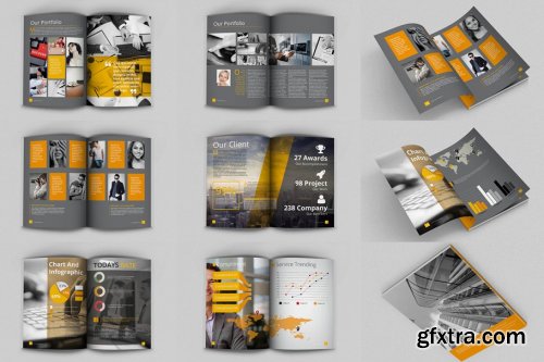 CreativeMarket - Brochure Corporate Multipurpose 4604835