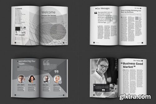 CreativeMarket - Black And White Proposal Project 4604833