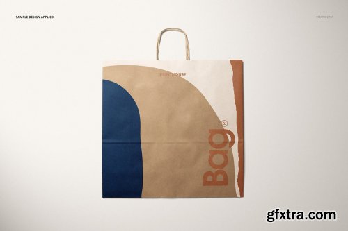 CreativeMarket - Kraft Shopping Paper Bag 4 Mockup 4559710