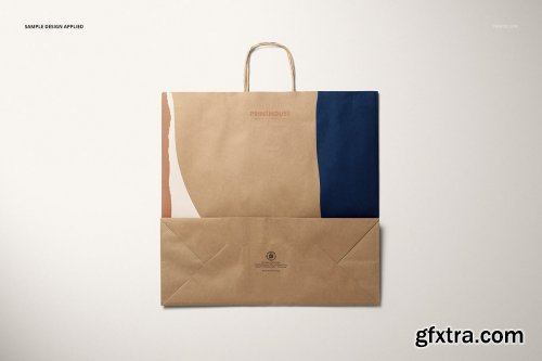 CreativeMarket - Kraft Shopping Paper Bag 4 Mockup 4559710