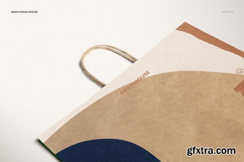 CreativeMarket - Kraft Shopping Paper Bag 4 Mockup 4559710