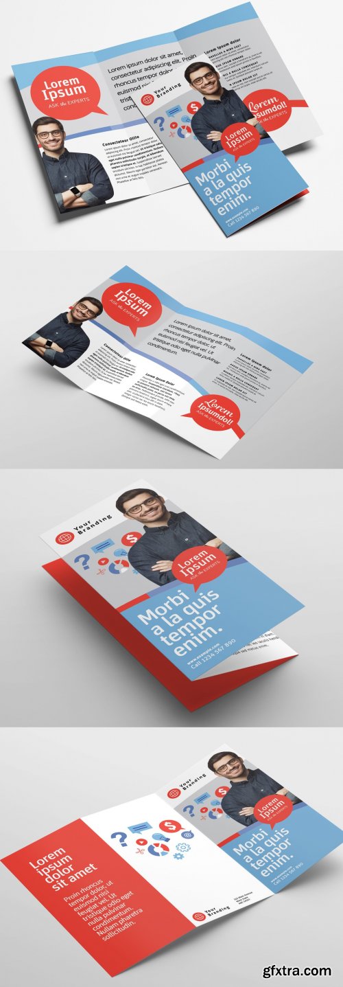 Modern Corporate Trifold Brochure Layout 324308327