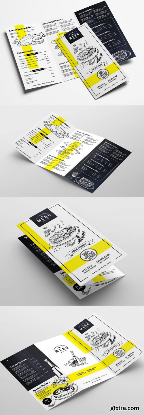 Trifold Menu Layout 324308185