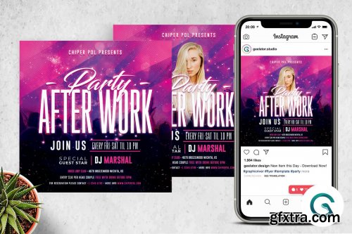 CreativeMarket - After Work Flyer 4596484