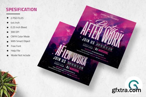 CreativeMarket - After Work Flyer 4596484