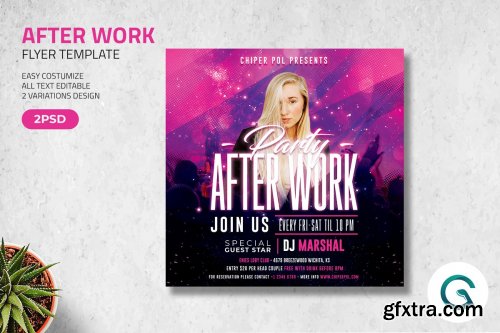 CreativeMarket - After Work Flyer 4596484