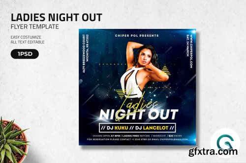 CreativeMarket - Ladies Night Out Flyer Template 4585272