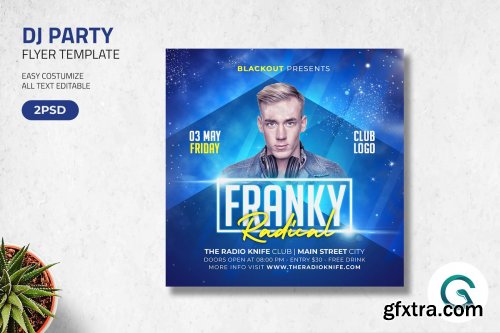 CreativeMarket - DJ Flyer Template 4571351