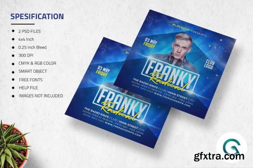 CreativeMarket - DJ Flyer Template 4571351