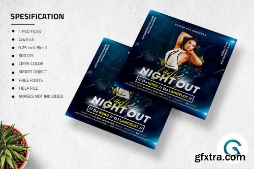 CreativeMarket - Ladies Night Out Flyer Template 4585272