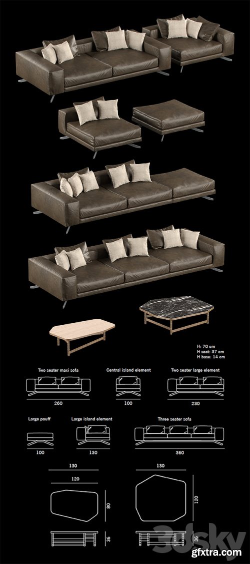 Henge X-One Sofa Or Table Set