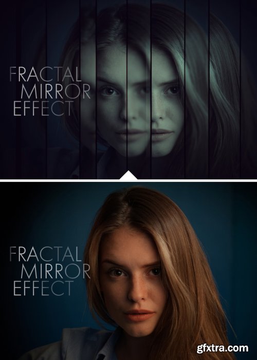 Fractal Mirror Photo Effect Mockup 324644865