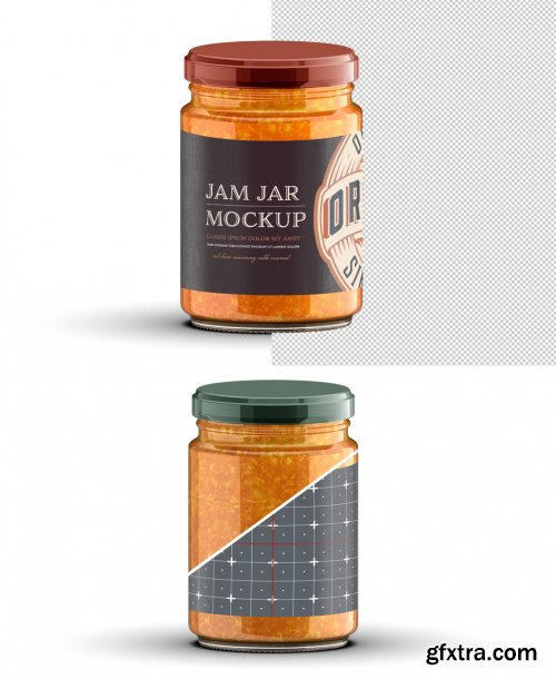 Vintage-Style Jam Jar Mockup 324938851