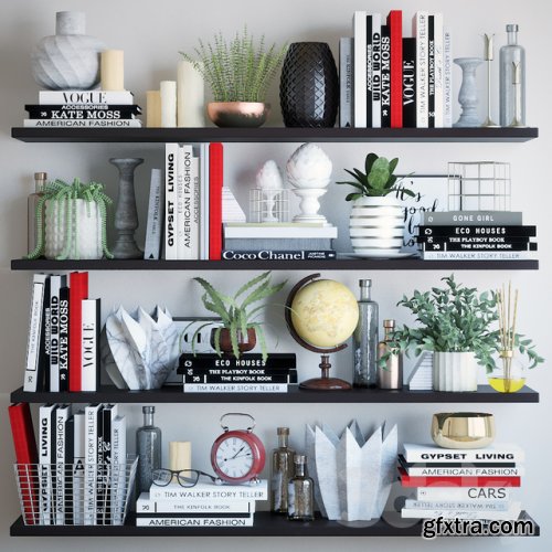 Black and white decor set 4