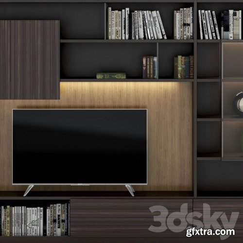 TV zone Molteni 505 wall system