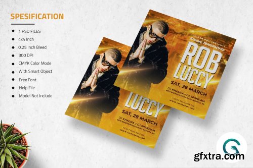 CreativeMarket - Guest DJ Flyer Template 4596494