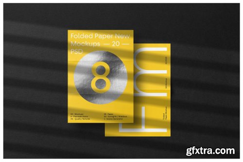 CreativeMarket - Folded Paper Mockups 4610821