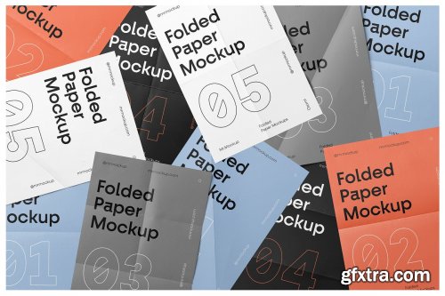 CreativeMarket - Folded Paper Mockups 4610821