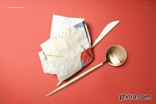 CreativeMarket - Paper Napkins Mockup Set 4511268