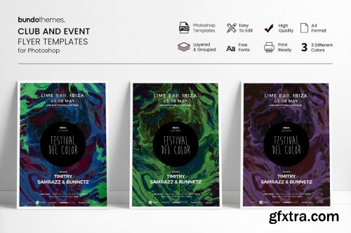 CreativeMarket - 18 Eye-Catching Event Flyer Bundle 4569477