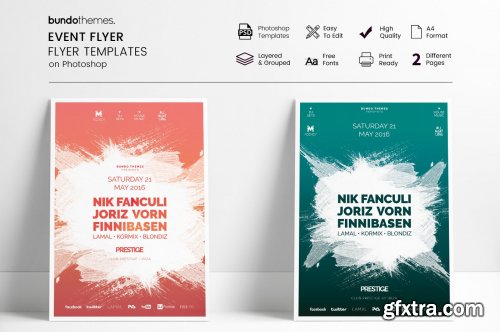 CreativeMarket - 18 Eye-Catching Event Flyer Bundle 4569477